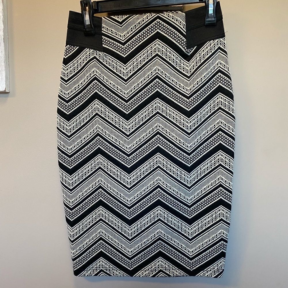 Maurices Chevron Striped Pencil Skirt